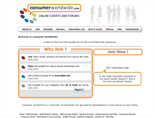 Tablet Screenshot of consumerworldwide.com
